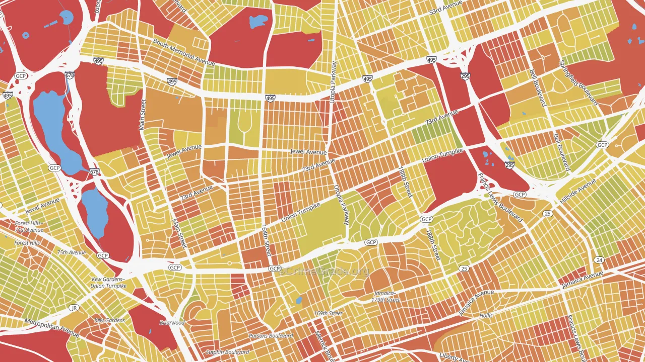 11366, NY Map of Vehicle Theft Rates