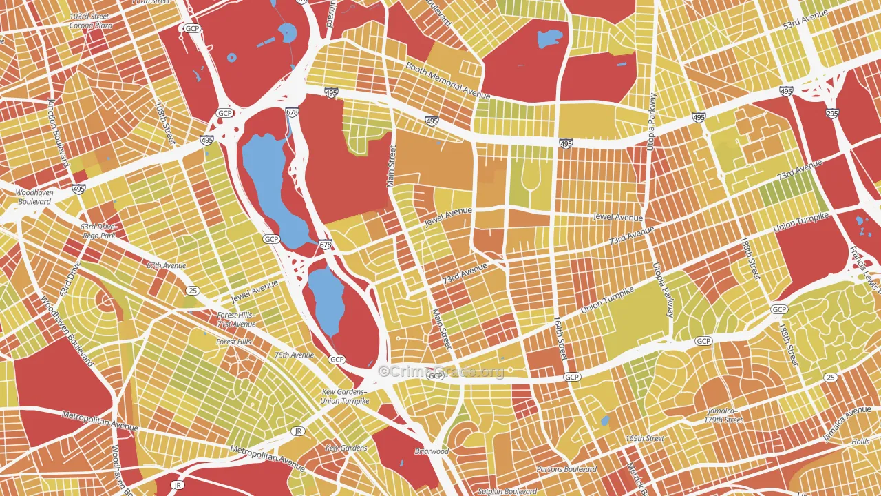 11367, NY Map of Vehicle Theft Rates