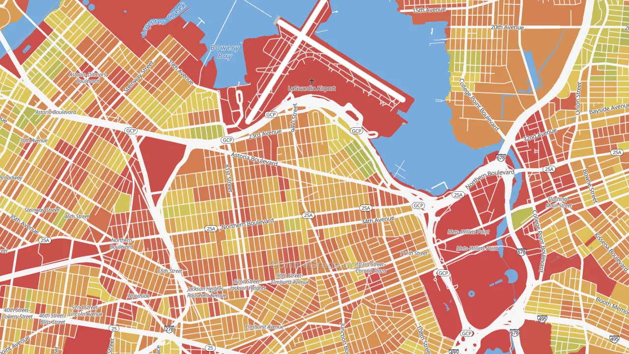 11369, NY Map of Vehicle Theft Rates