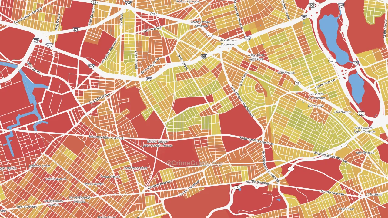 11379, NY Map of Vehicle Theft Rates