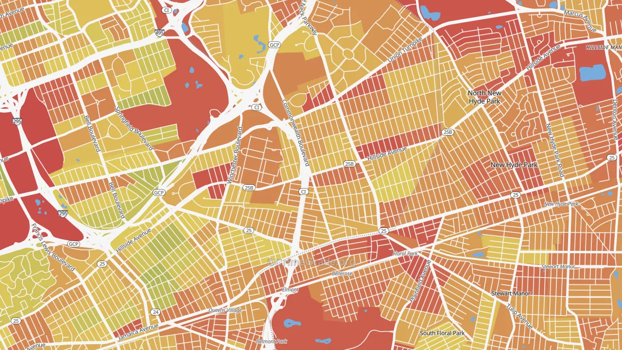 11426, NY Map of Vehicle Theft Rates