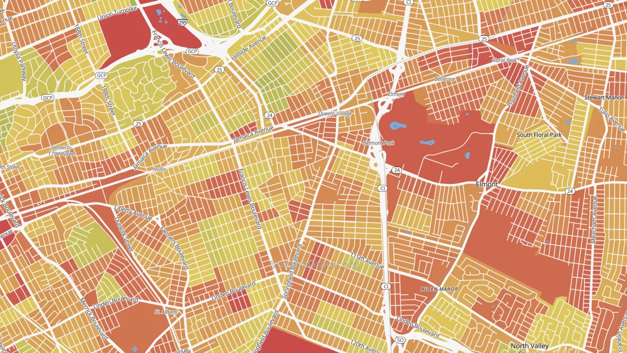 11429, NY Map of Vehicle Theft Rates