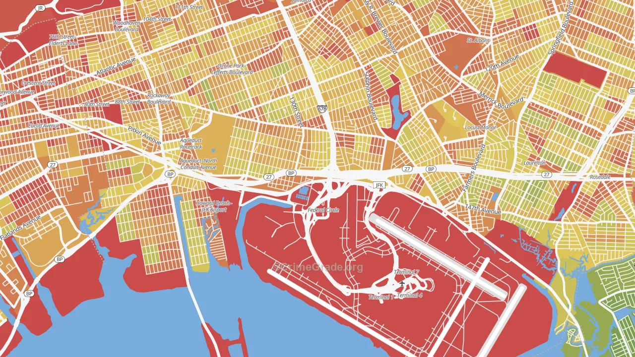 11430, NY Map of Vehicle Theft Rates