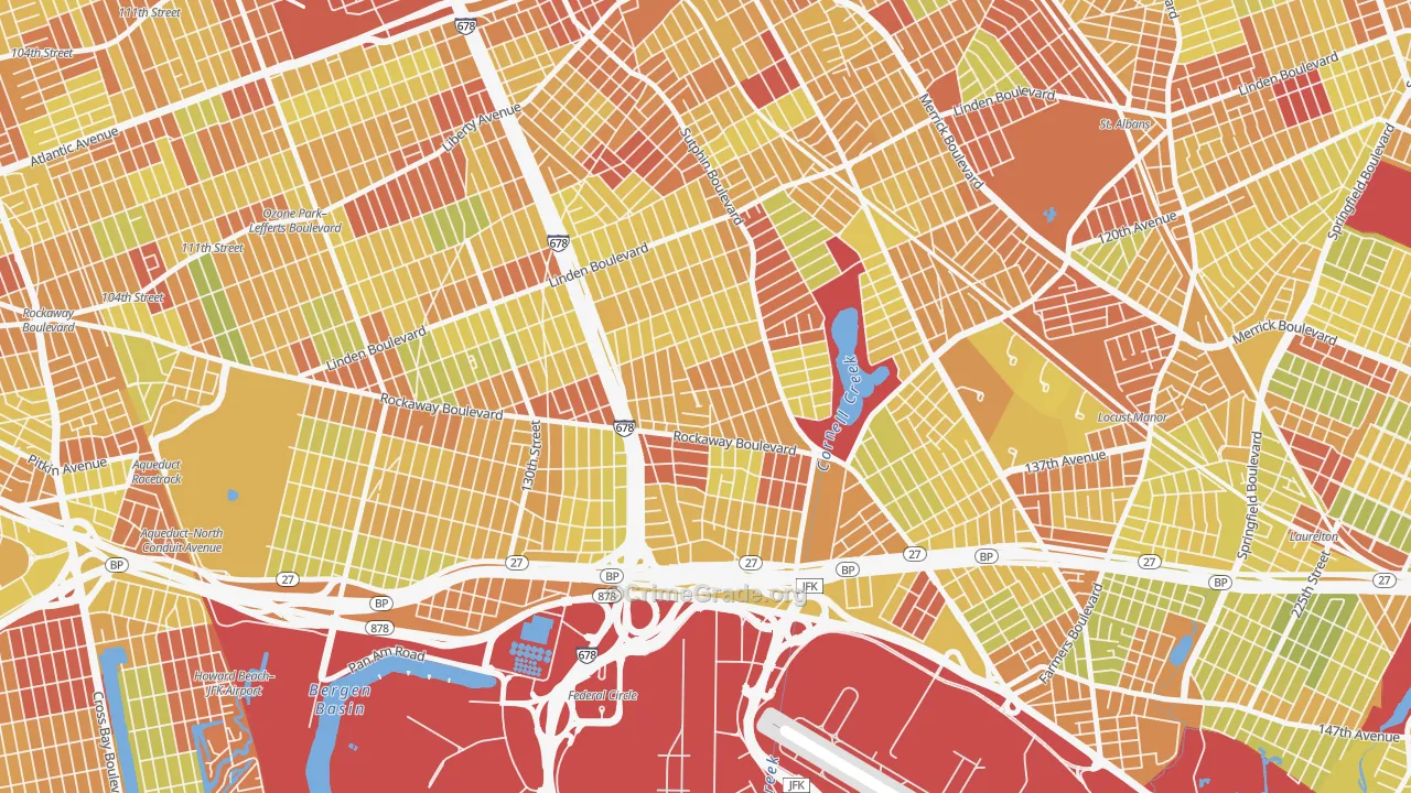 11436, NY Map of Vehicle Theft Rates