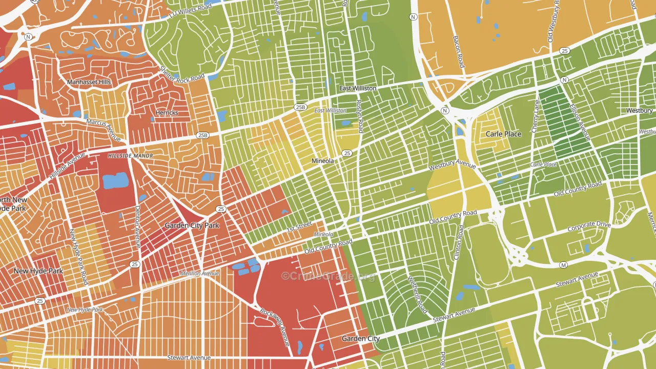 11501, NY Map of Vehicle Theft Rates
