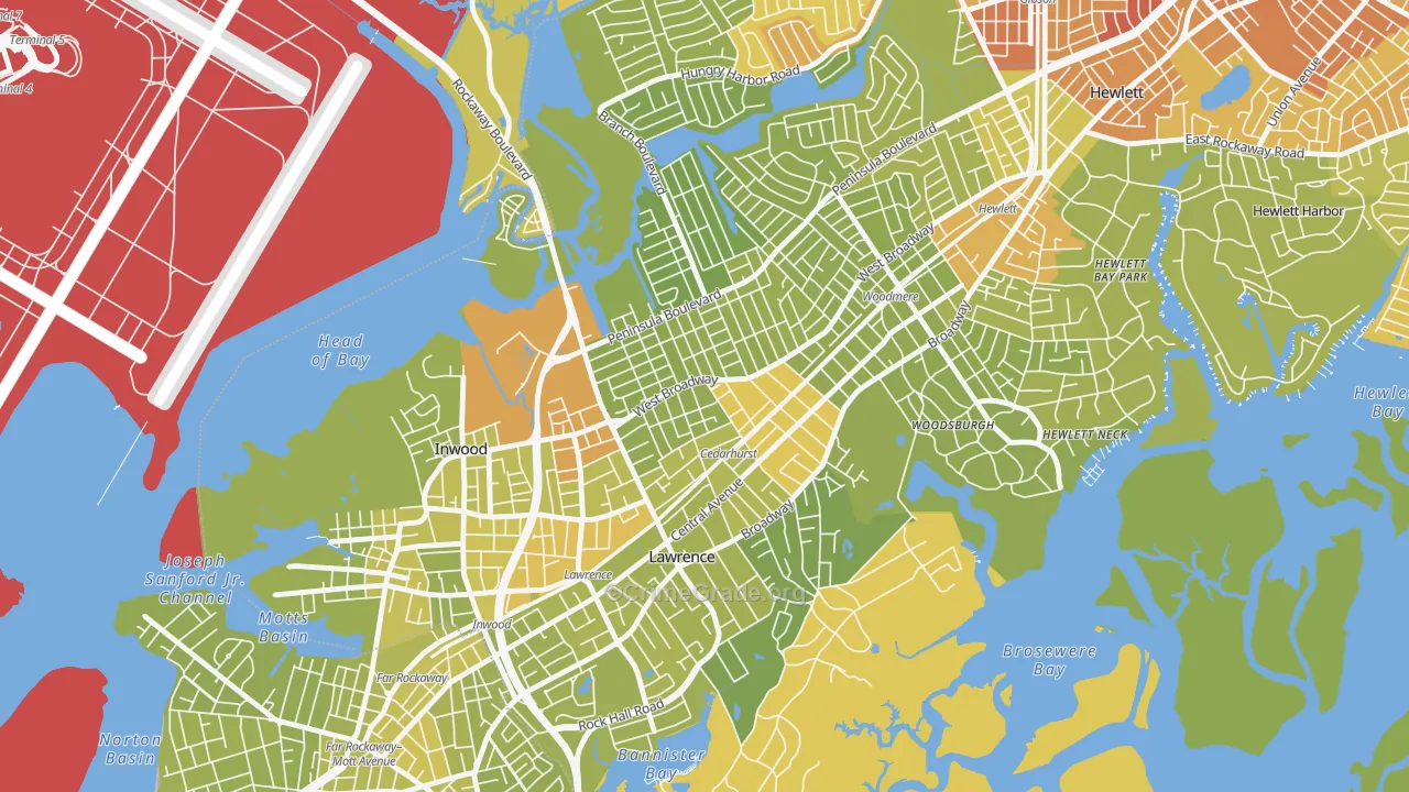 11516, NY Map of Vehicle Theft Rates