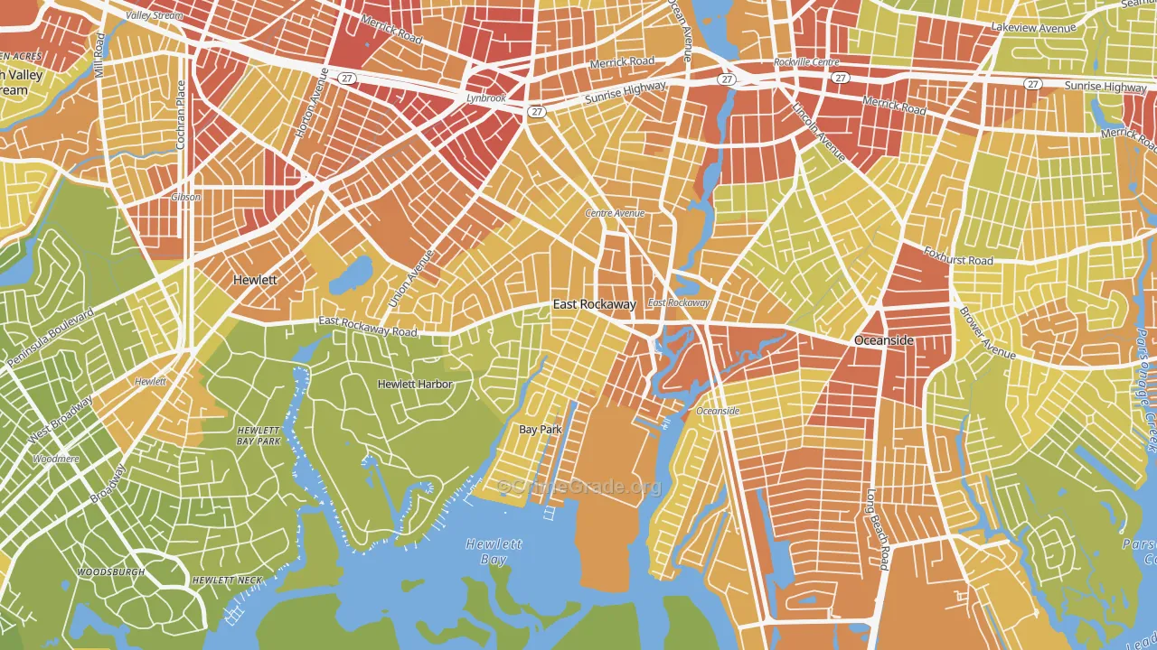 11518, NY Map of Vehicle Theft Rates