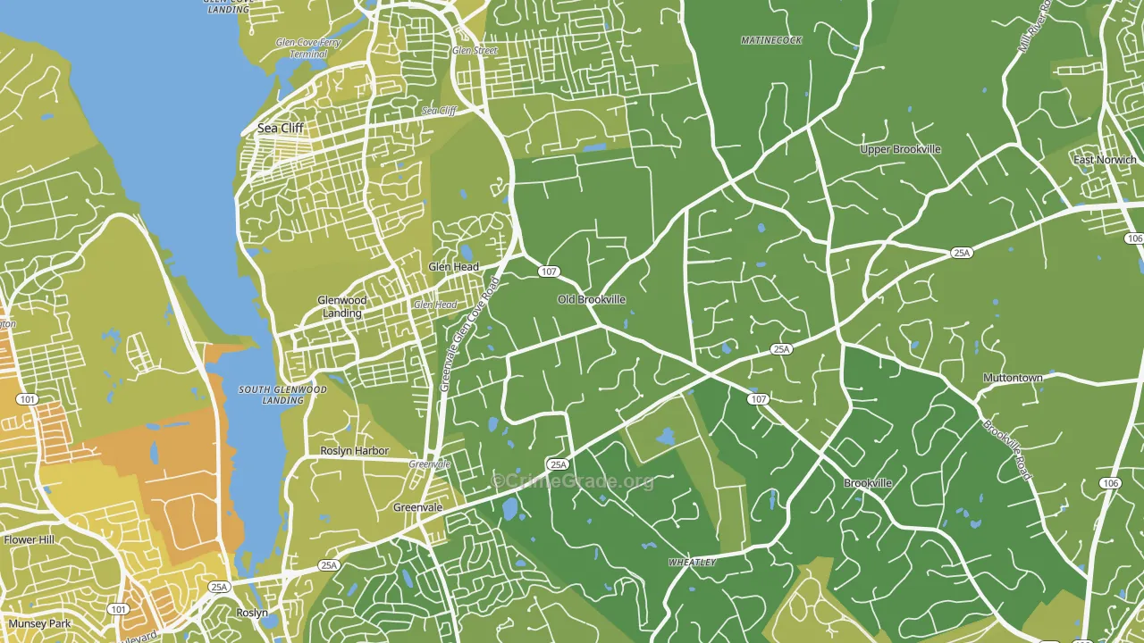 11545, NY Map of Vehicle Theft Rates