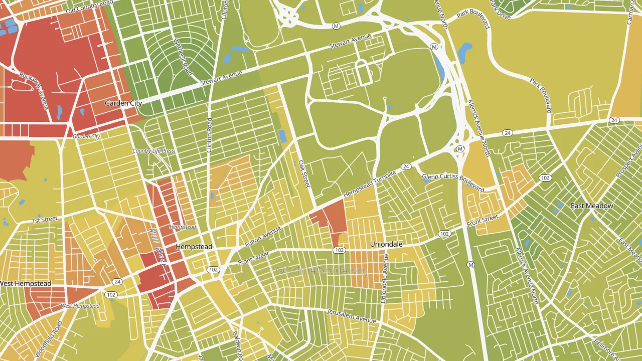 11549, NY Map of Vehicle Theft Rates