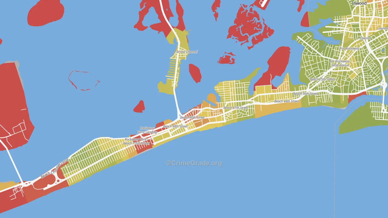 11693, NY Map of Vehicle Theft Rates