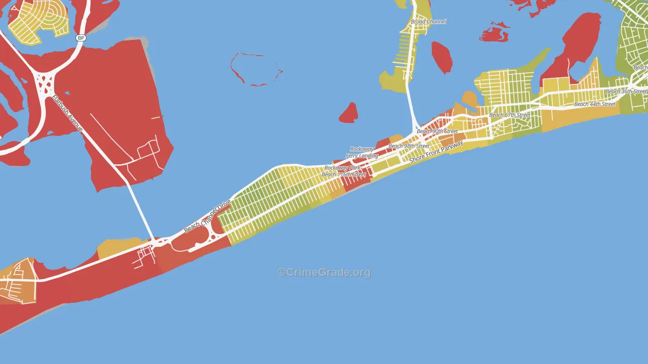 11694, NY Map of Vehicle Theft Rates