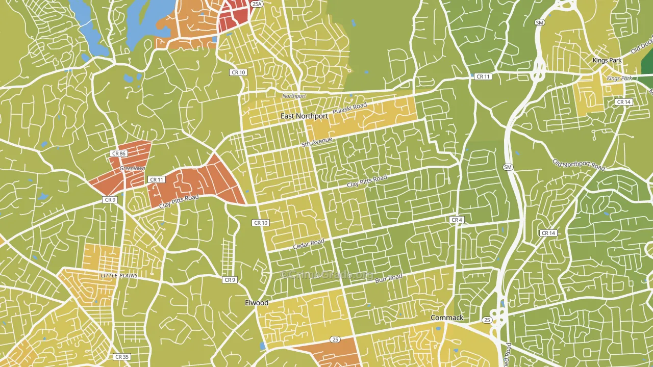 11731, NY Map of Vehicle Theft Rates