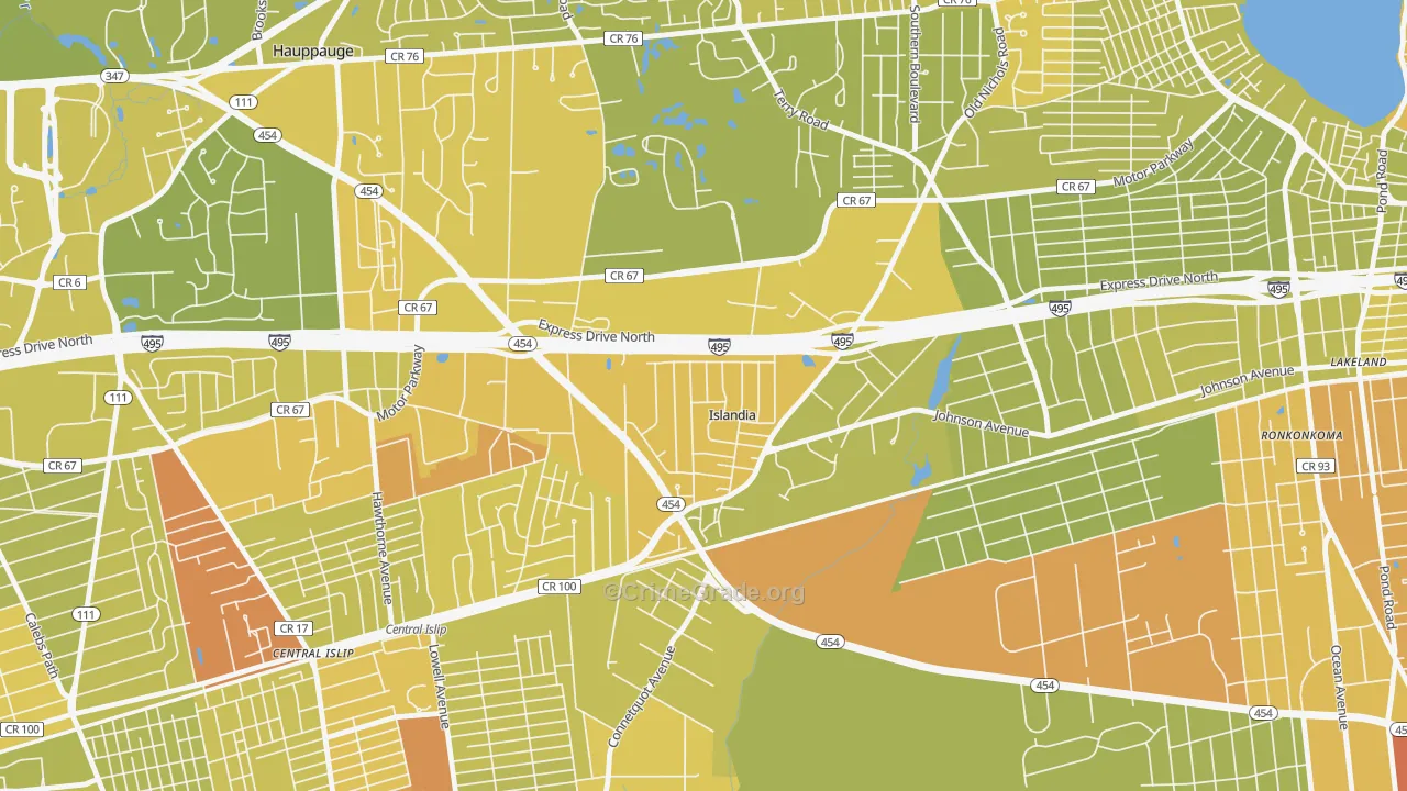 11749, NY Map of Vehicle Theft Rates