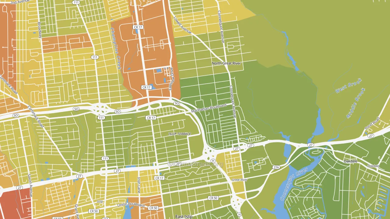 11752, NY Map of Vehicle Theft Rates