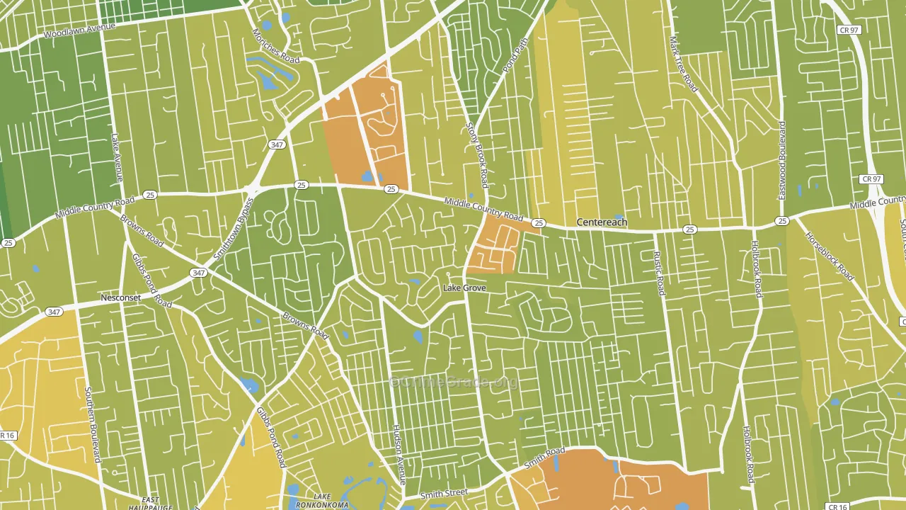 11755, NY Map of Vehicle Theft Rates
