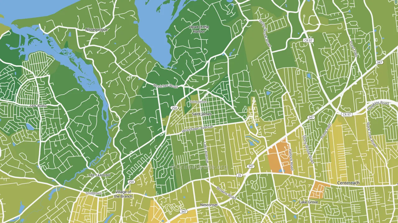 11780, NY Map of Vehicle Theft Rates