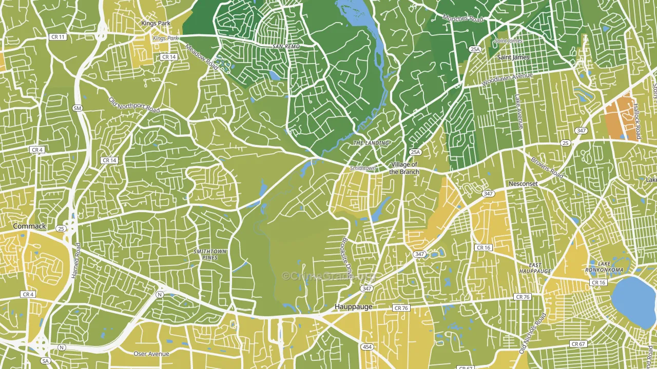 11787, NY Map of Vehicle Theft Rates