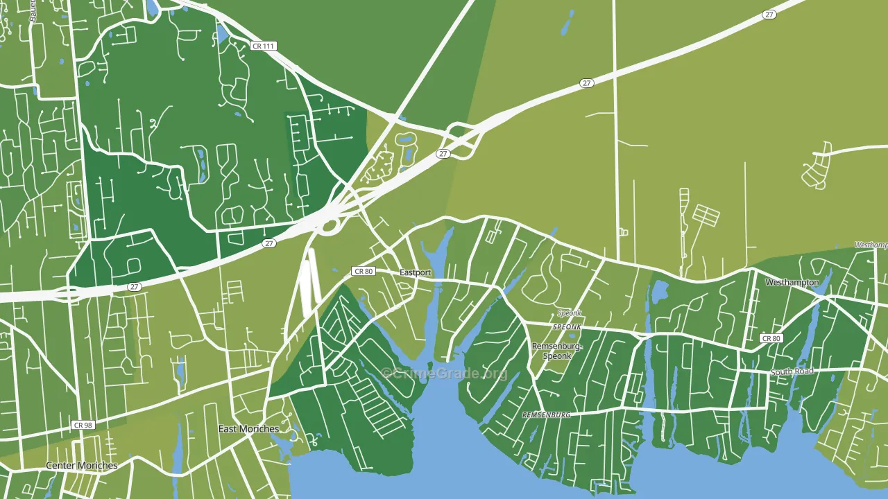 11941, NY Map of Vehicle Theft Rates