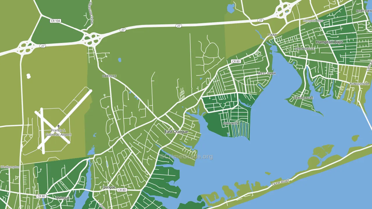 11942, NY Map of Vehicle Theft Rates