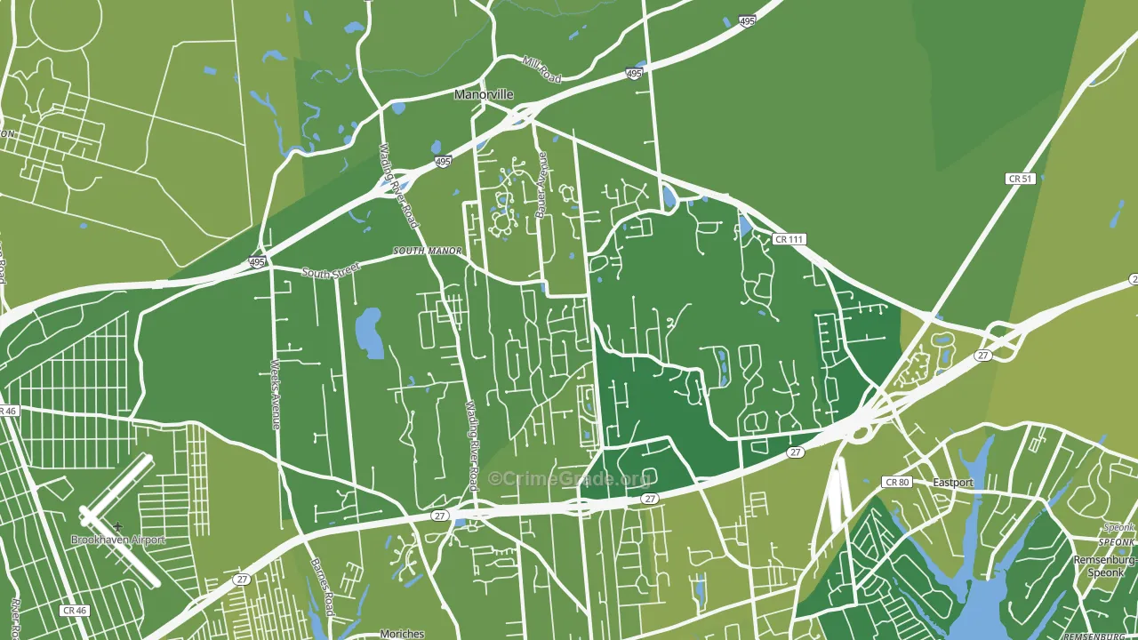 11949, NY Map of Vehicle Theft Rates