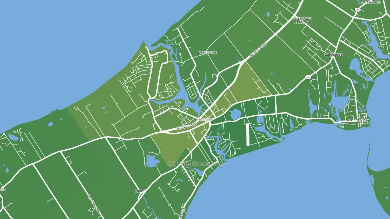 11952, NY Map of Vehicle Theft Rates