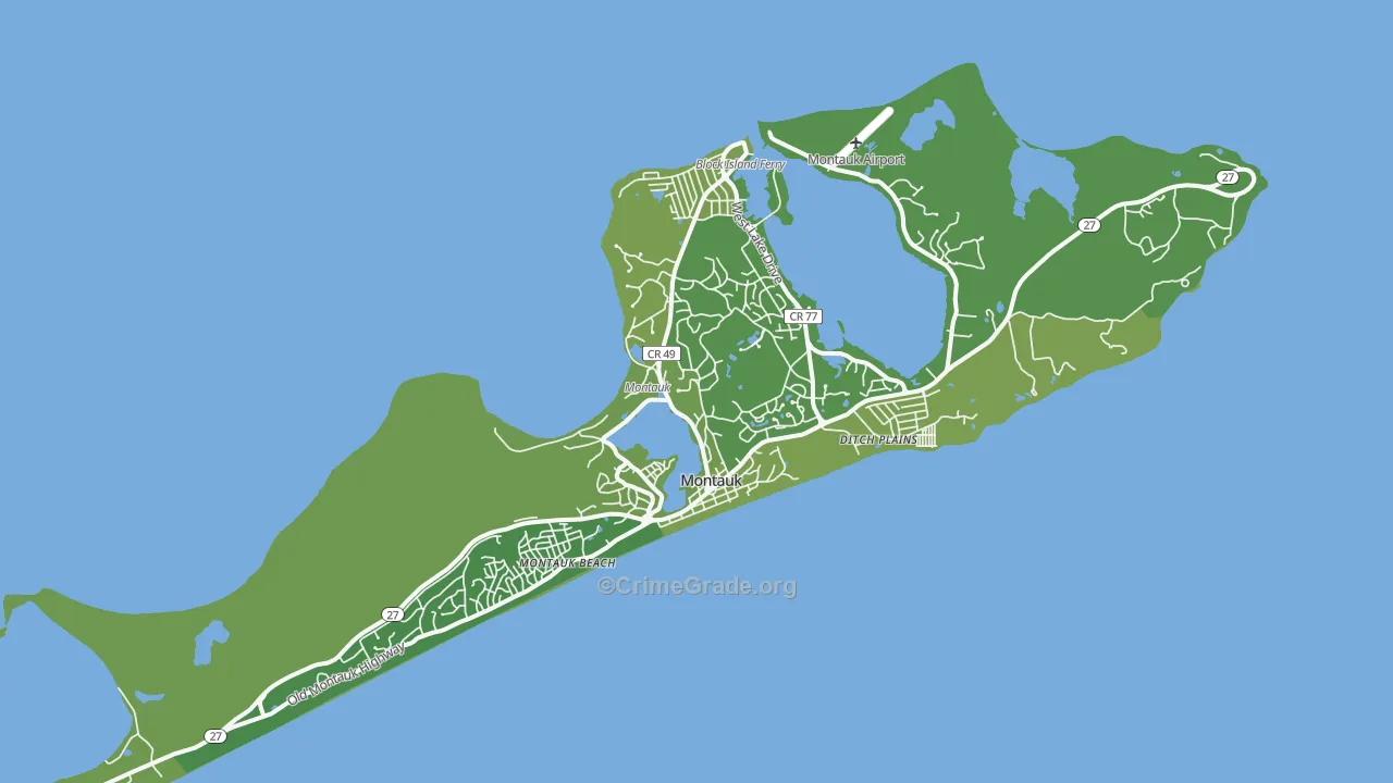 11954, NY Map of Vehicle Theft Rates