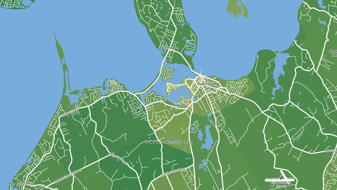 11963, NY Map of Vehicle Theft Rates