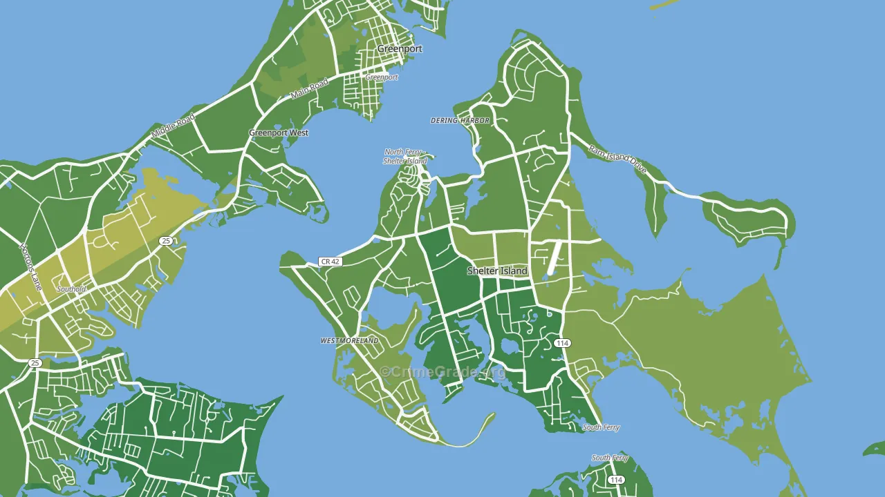 11965, NY Map of Vehicle Theft Rates