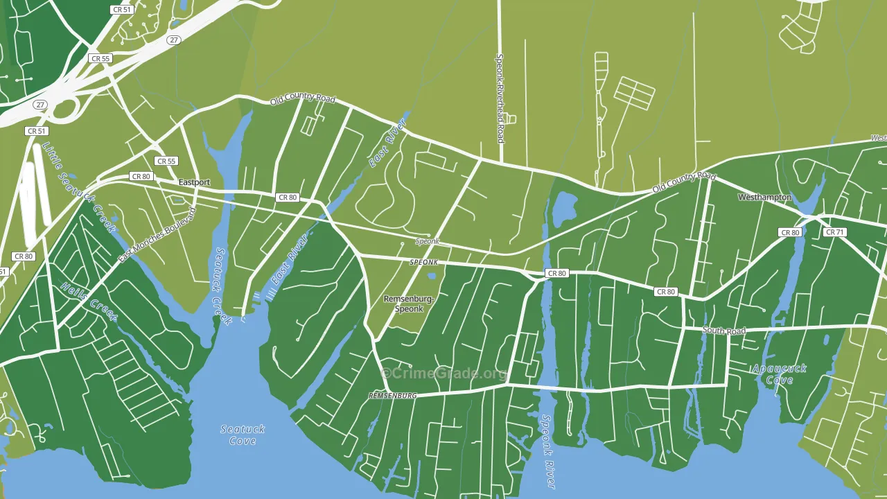 11972, NY Map of Vehicle Theft Rates