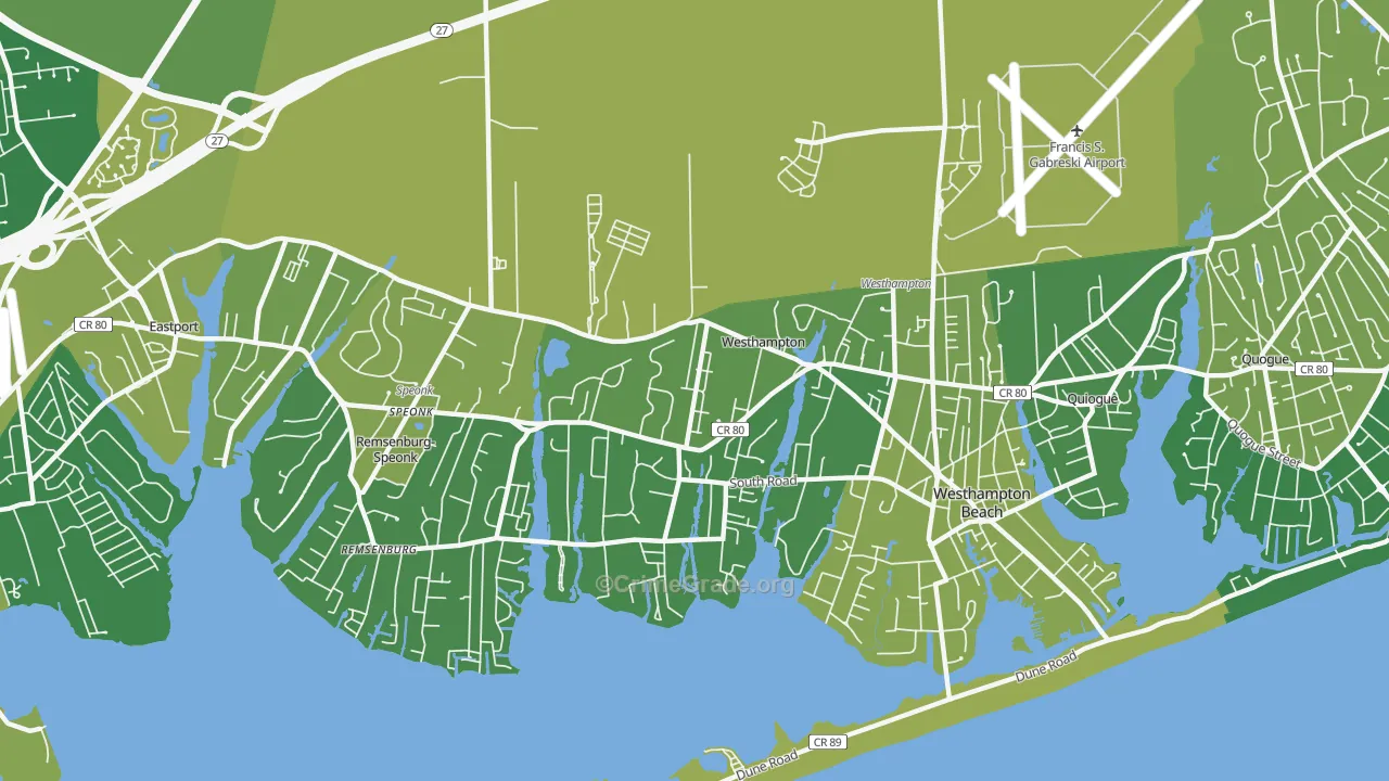 11977, NY Map of Vehicle Theft Rates