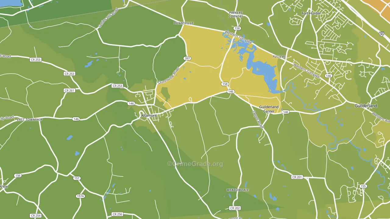 12009, NY Map of Vehicle Theft Rates