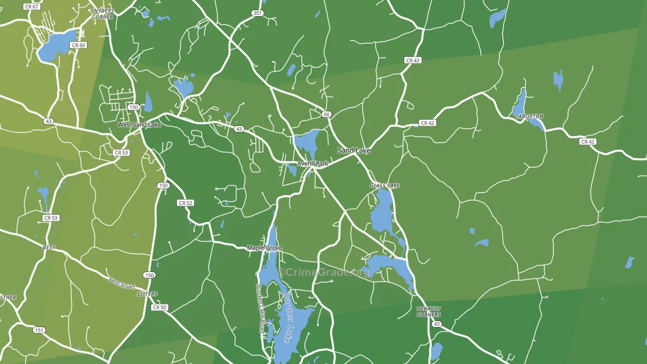 12018, NY Map of Vehicle Theft Rates