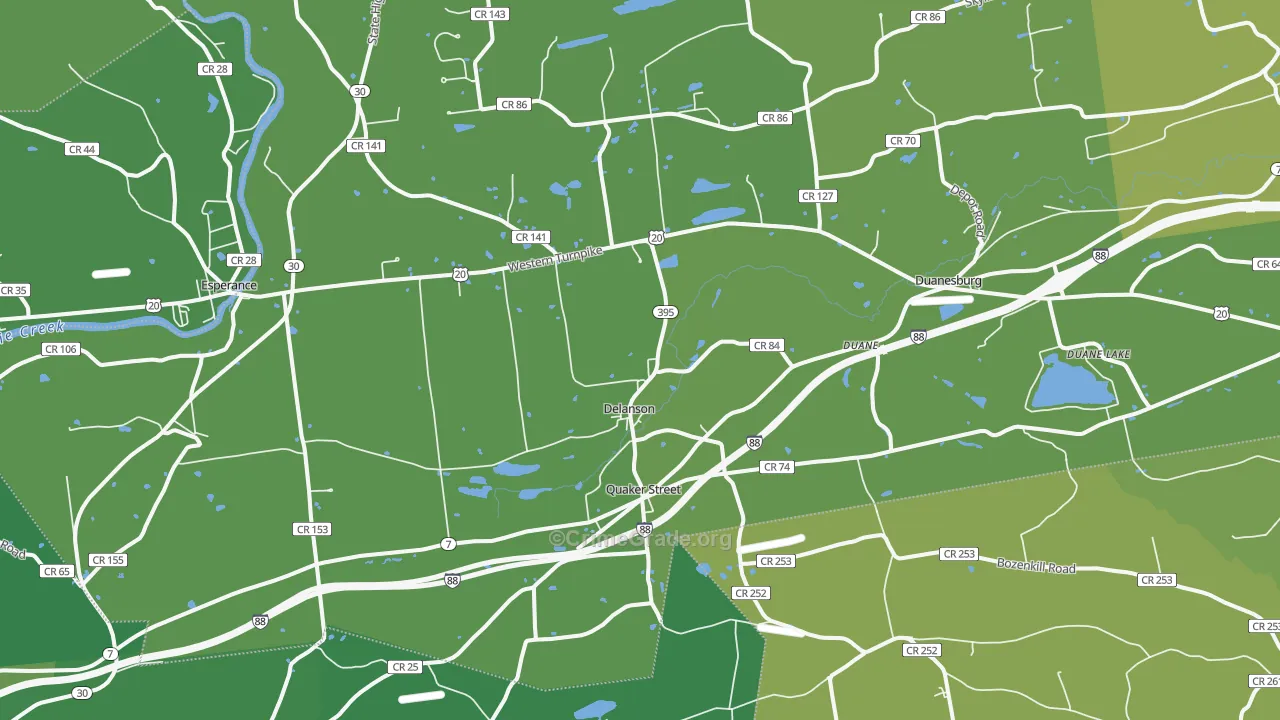12053, NY Map of Vehicle Theft Rates