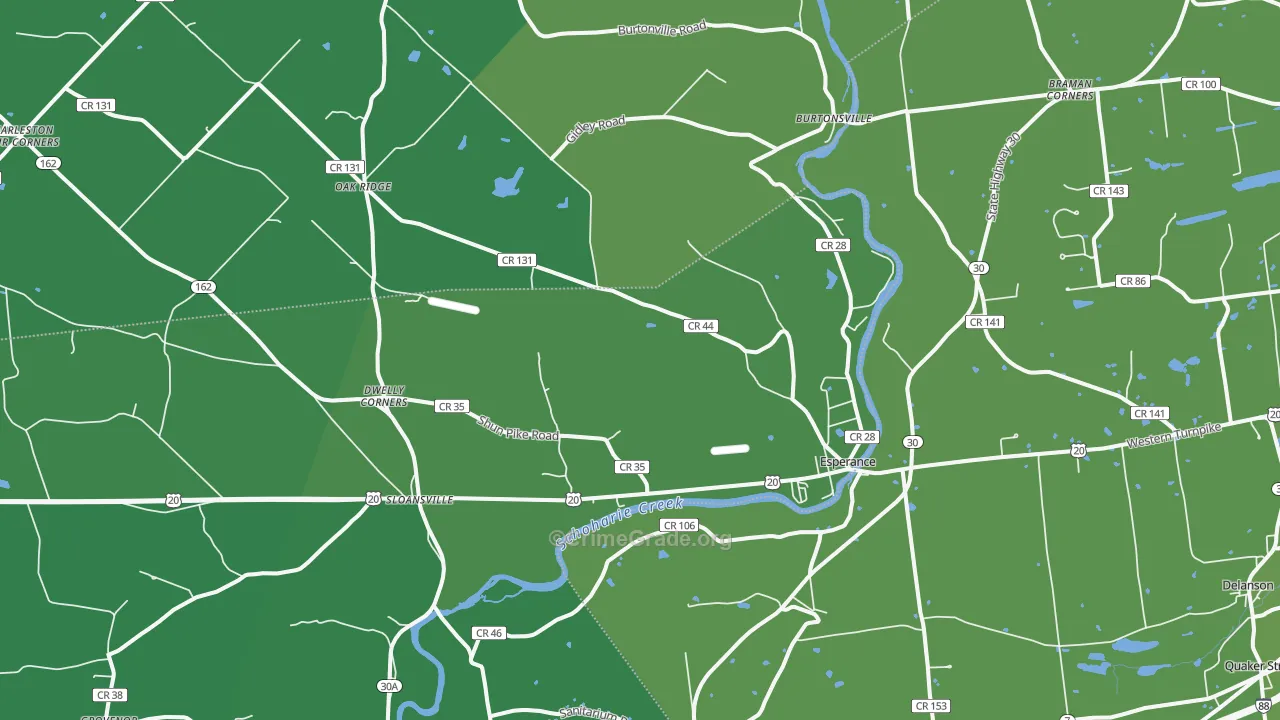 12066, NY Map of Vehicle Theft Rates