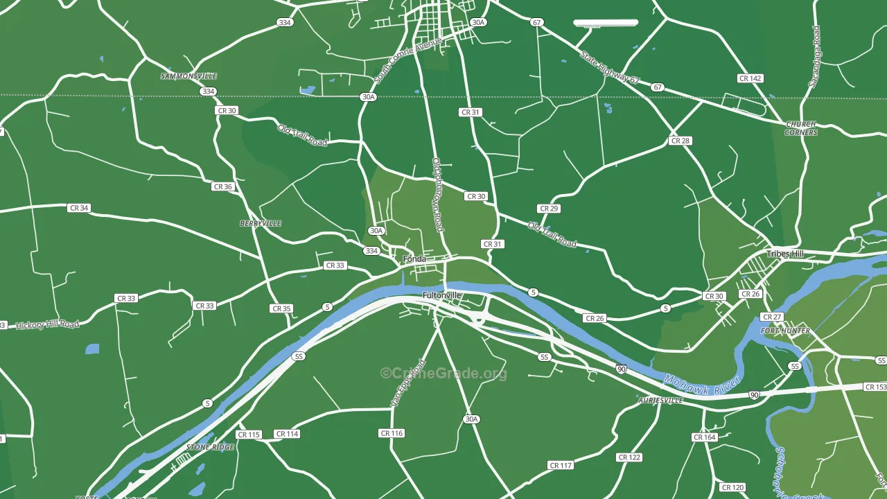 12068, NY Map of Vehicle Theft Rates