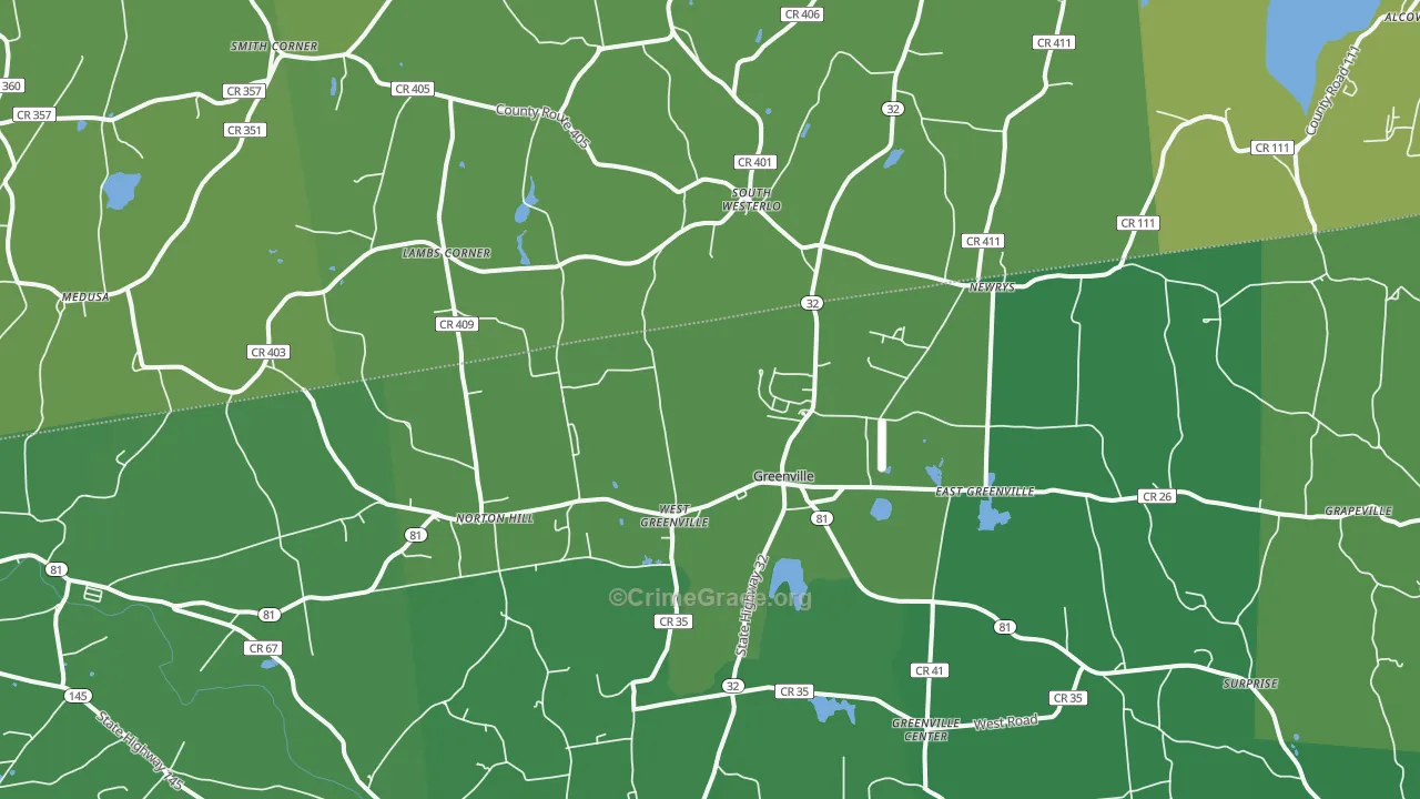 12083, NY Map of Vehicle Theft Rates