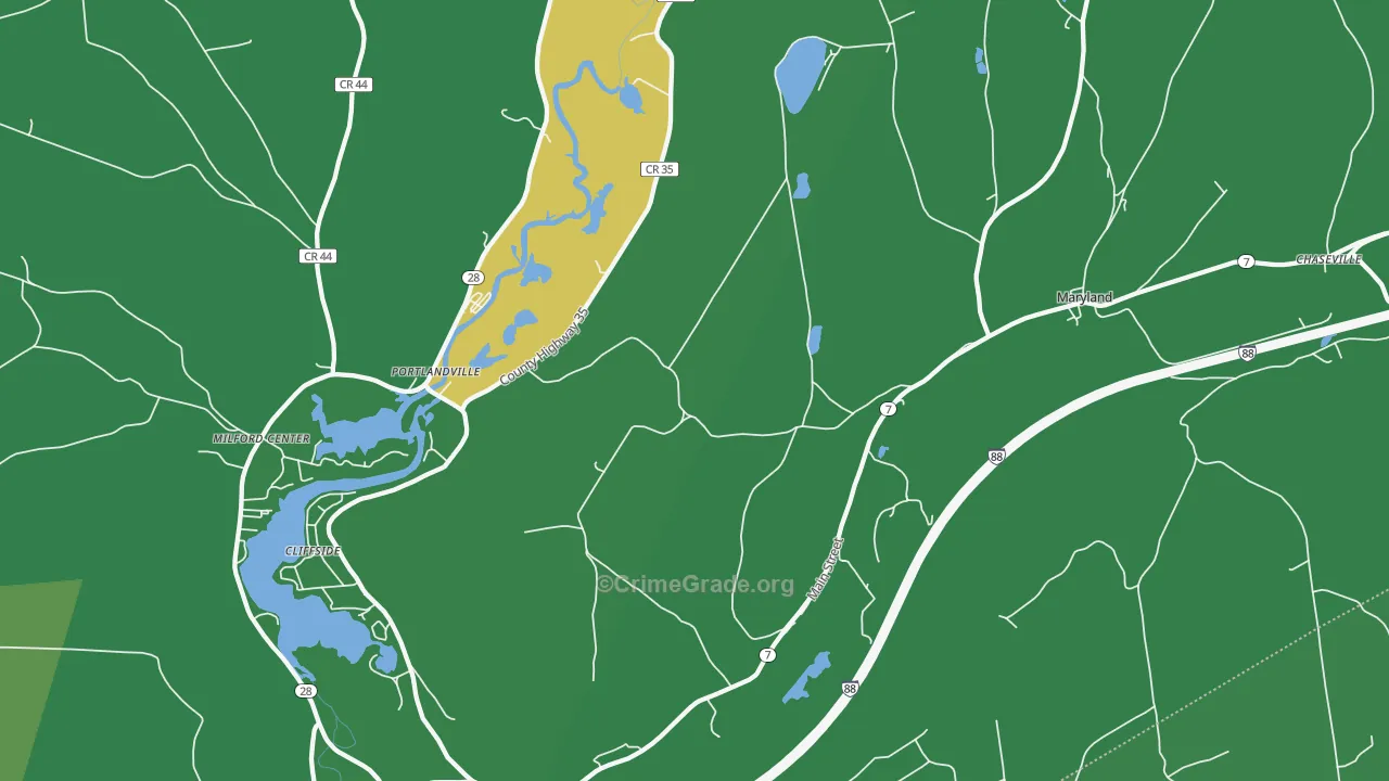12116, NY Map of Vehicle Theft Rates
