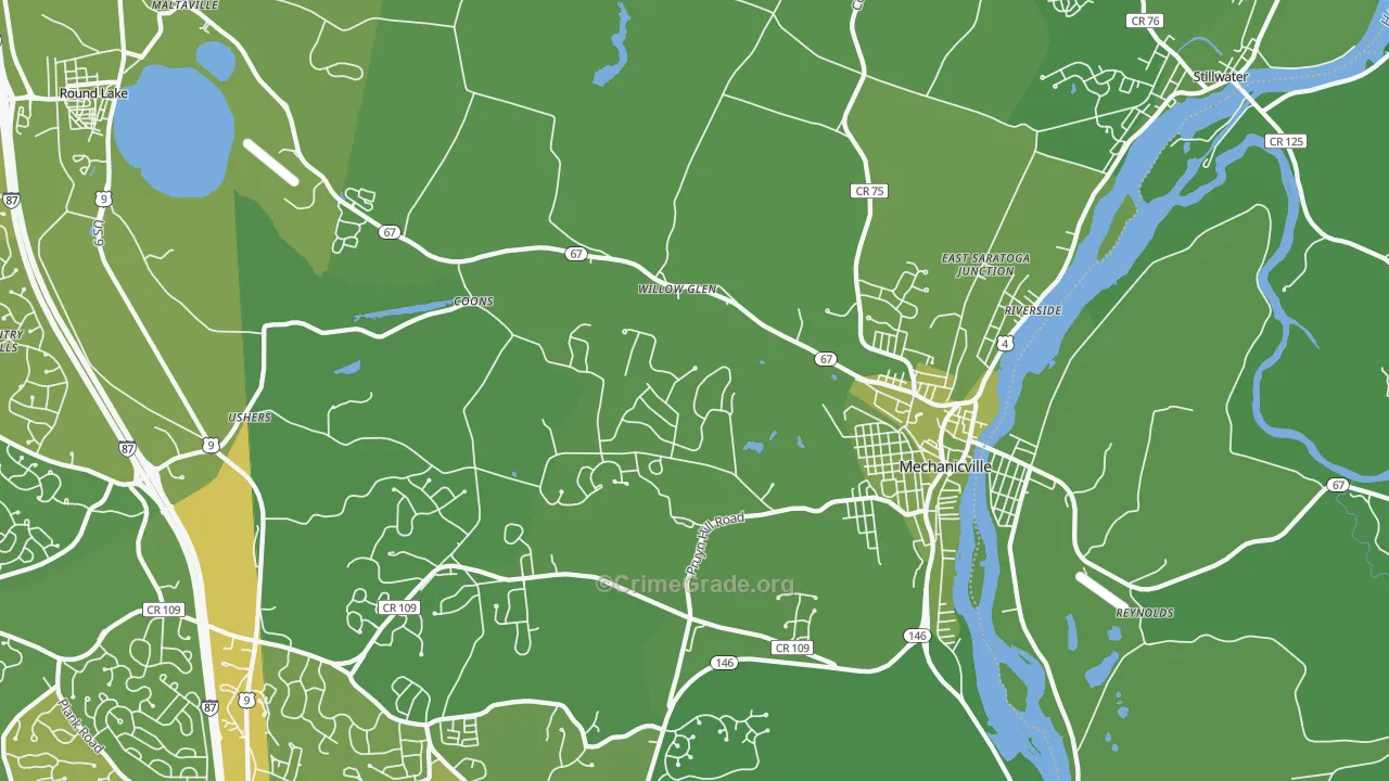 12118, NY Map of Vehicle Theft Rates