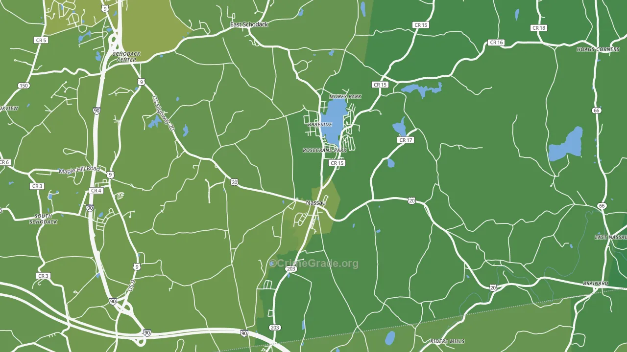 12123, NY Map of Vehicle Theft Rates