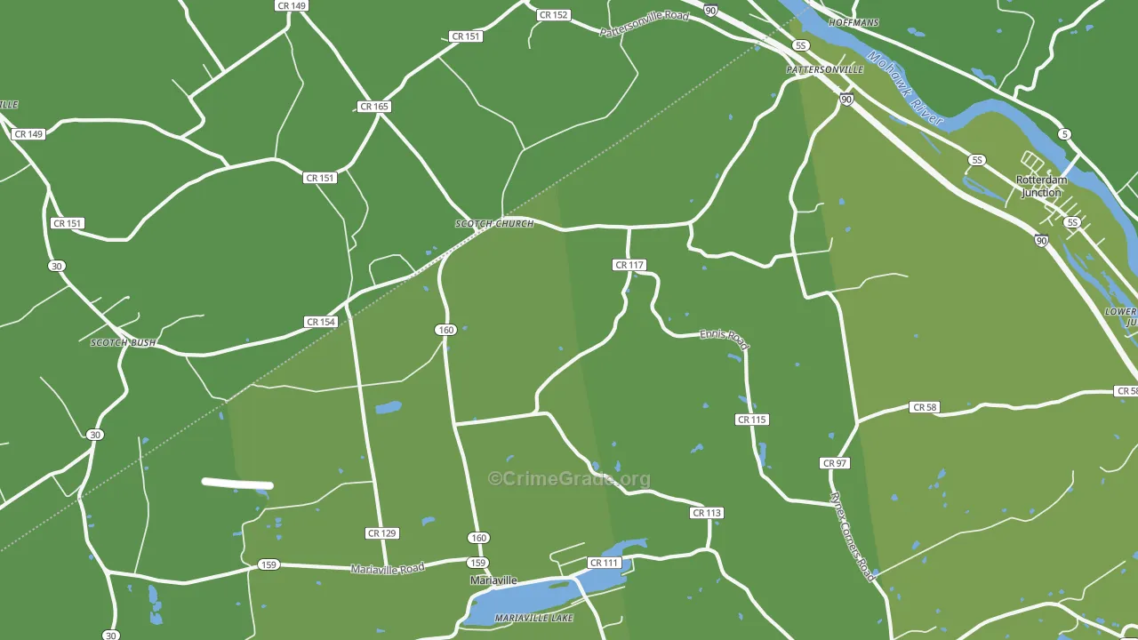 12137, NY Map of Vehicle Theft Rates