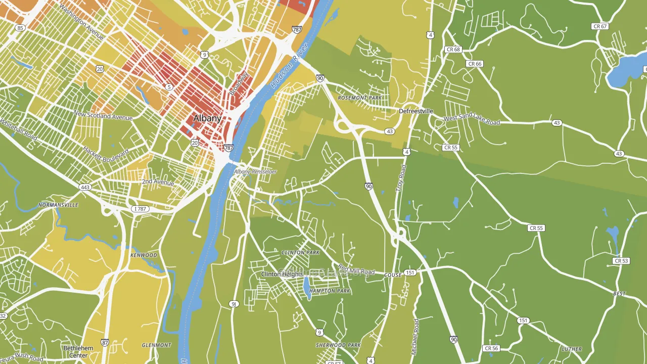 12144, NY Map of Vehicle Theft Rates