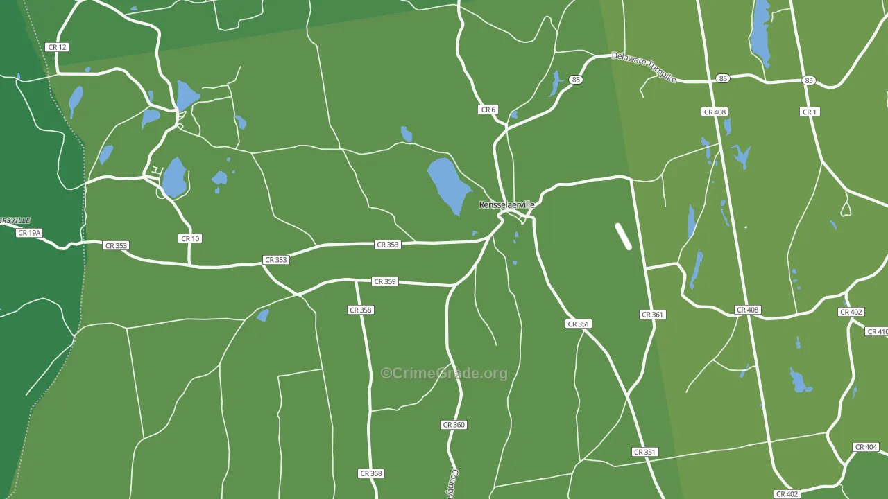 12147, NY Map of Vehicle Theft Rates