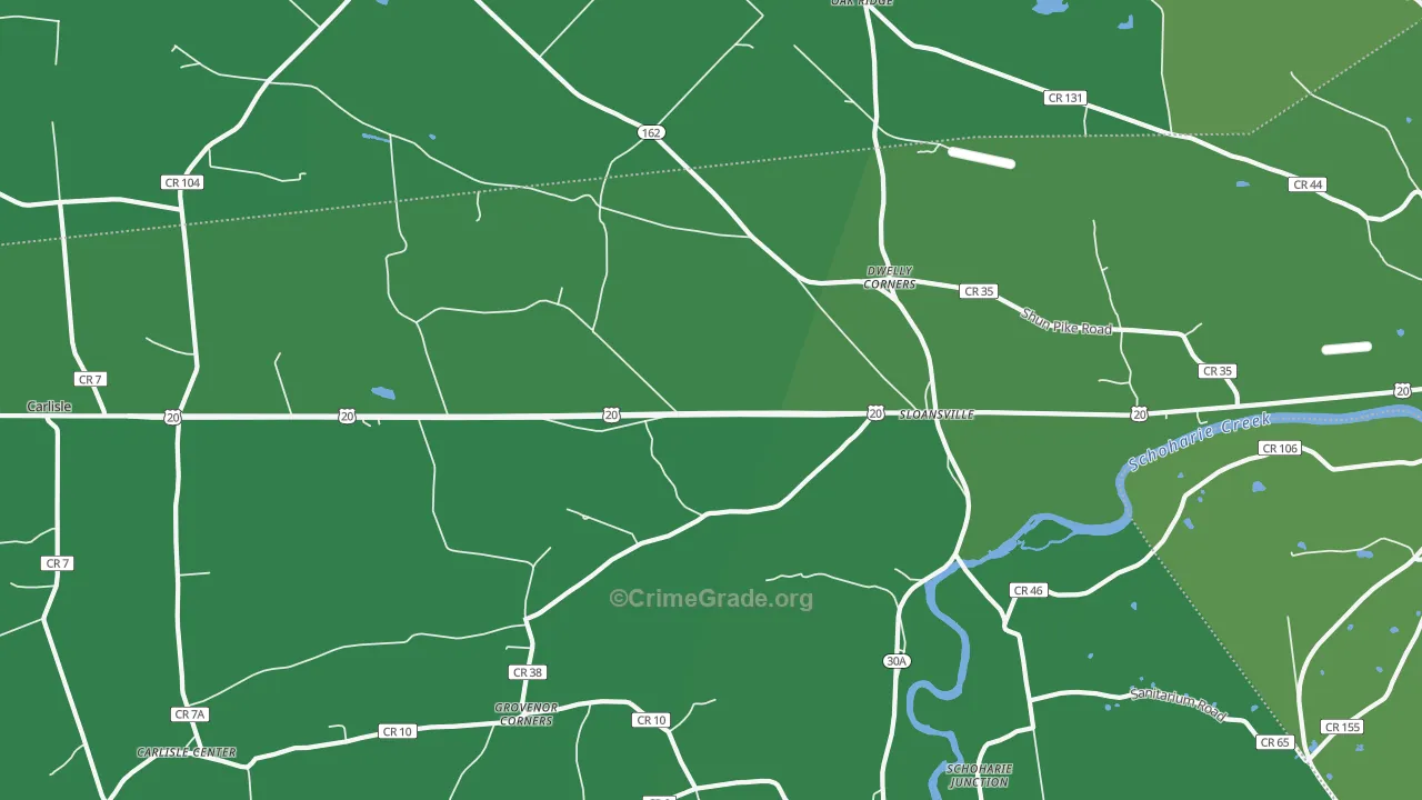 12160, NY Map of Vehicle Theft Rates