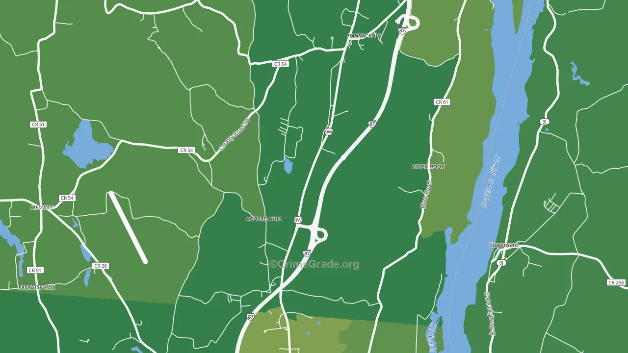 12192, NY Map of Vehicle Theft Rates