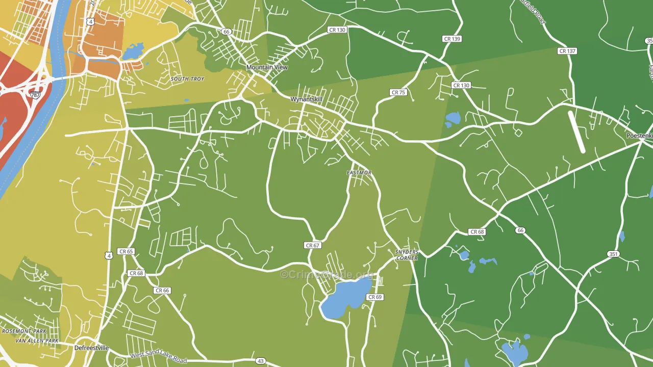 12198, NY Map of Vehicle Theft Rates
