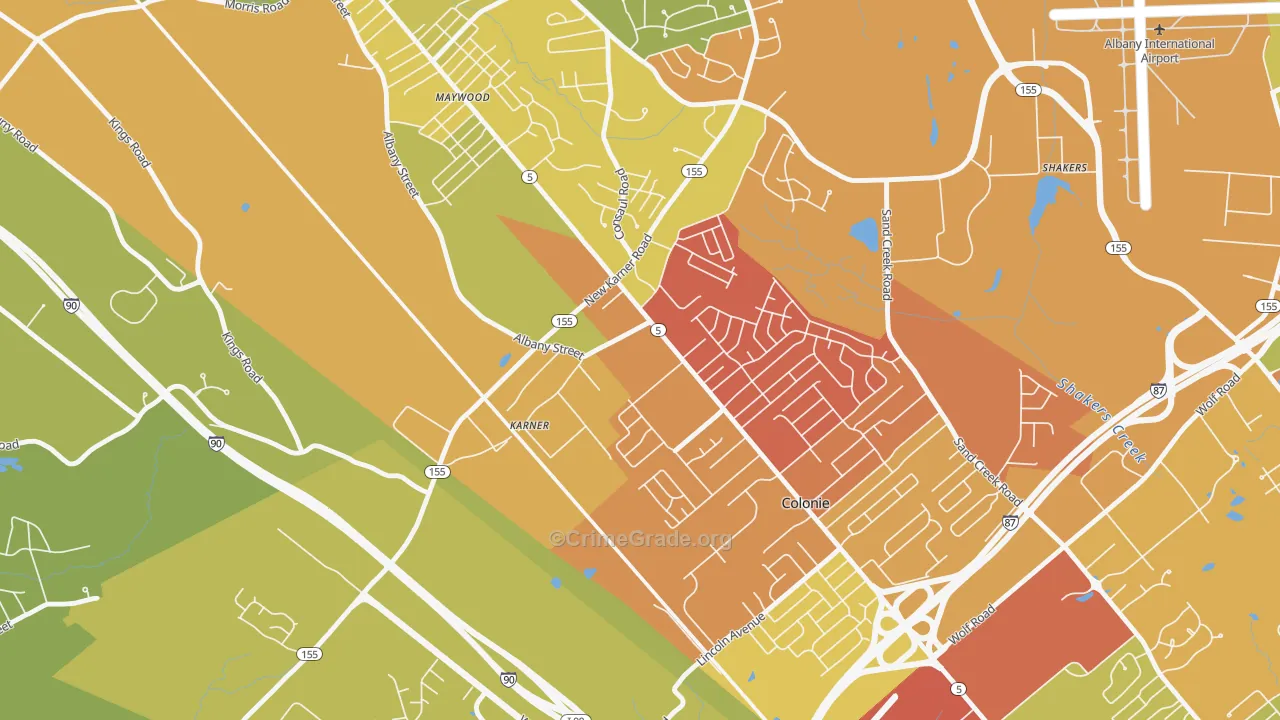 12288, NY Map of Vehicle Theft Rates