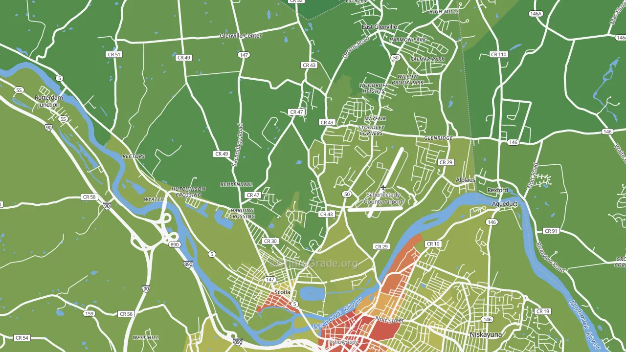 12302, NY Map of Vehicle Theft Rates