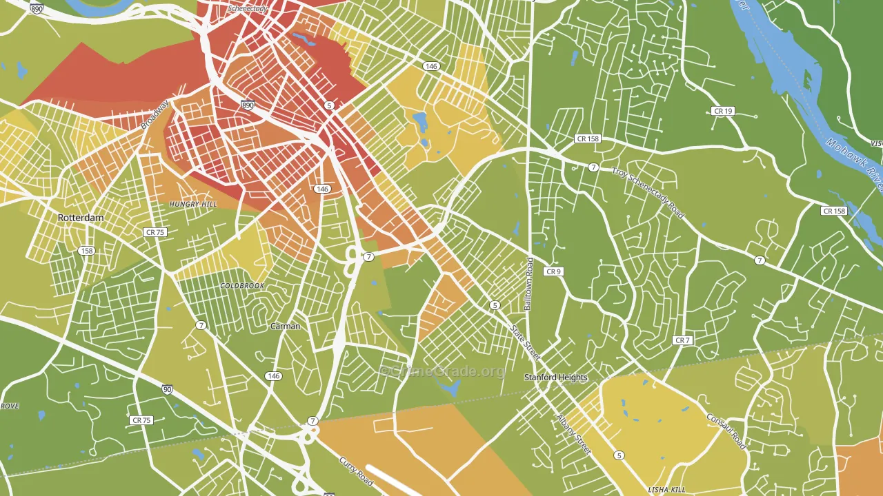 12304, NY Map of Vehicle Theft Rates