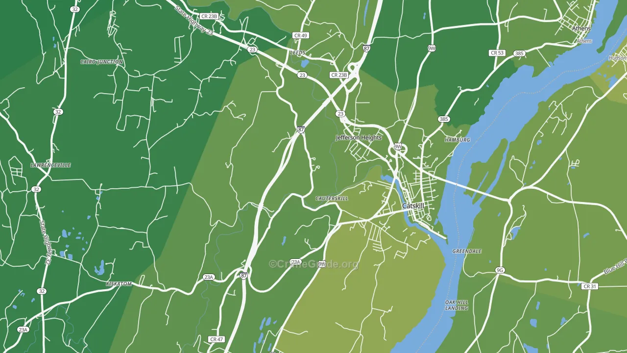 12414, NY Map of Vehicle Theft Rates