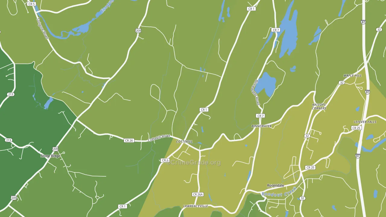 12419, NY Map of Vehicle Theft Rates